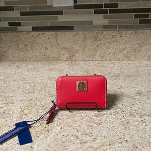 Dooney & Bourke Red Wallet Saffiano leather